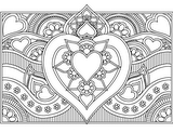 Download, print, color-in, colour-in Page 28 - middle heart and strip